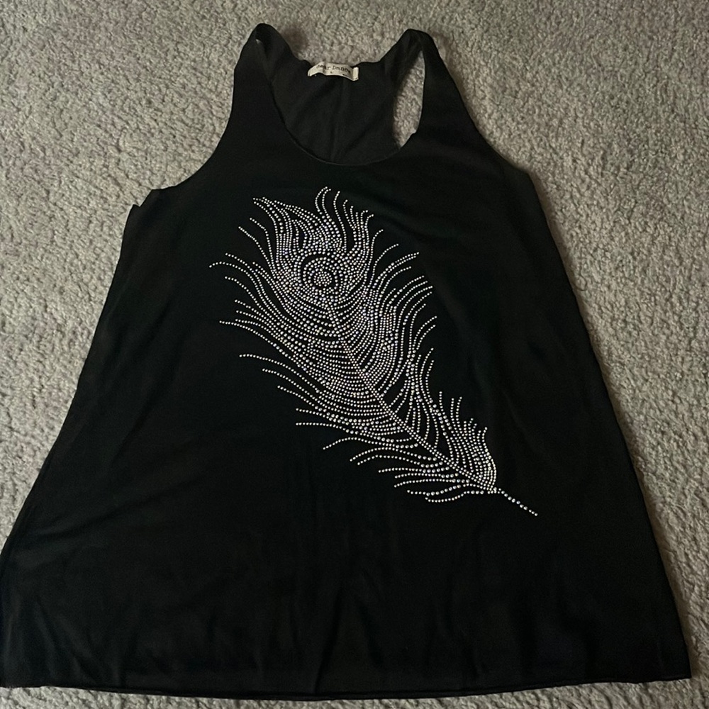 Black tank top